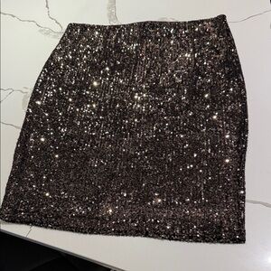 Cable & Gauge Glittering Pencil Skirt